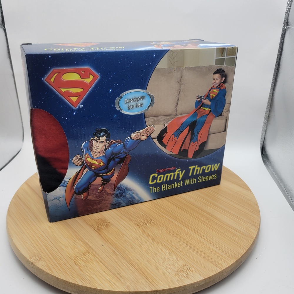 Superman Comfy Throw Blanket with Sleeves Kids Super Soft Fleece 48x48 NW16132